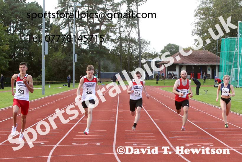 100 metres, NECAA Open Meeting, Morpeth, Sunday, September 27th. David T. Hewitson/Sports for All Pics